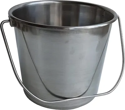 Produktbild von Edelstahleimer Milcheimer Lebensmitteleimer Futtereimer Kücheneimer Veschiedene Größen 5L 7L 10L Eimer Edelstahl Wassereimer Rostfrei Garteneimer Stark (7L)