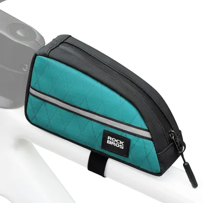Produktbild von ROCKBROS Fahrrad Nylon Rahmentasche Verlängerte Dreieckstasche für Klapprad/Faltrad 0,8L Blau