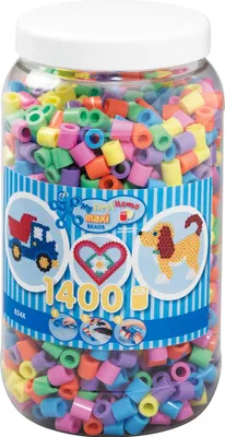 Produktbild von HAMA Maxi Perlen Pastell Dose 1.400Stück