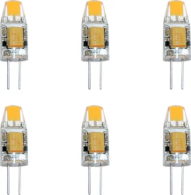 Produktbild von 6 x LED G4 COB 1W 12V warmweiß 2700K 100lm Ersatz für Halogenleuchtmittel 10W 360°