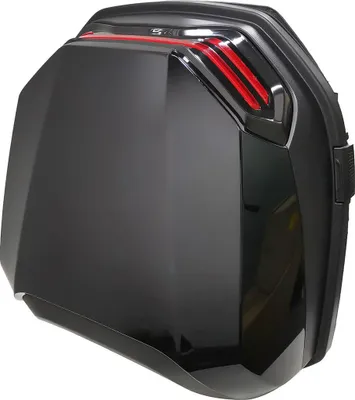 Produktbild von Wasserdichter Motorrad Topcase 44x43x34 cm mit Schloss - Helmkoffer inkl. Montageplatte für Roller, Scooter & Mofa