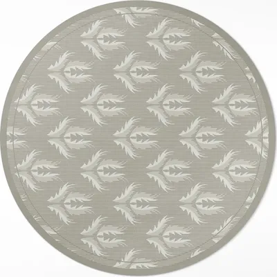 Produktbild von Pflanzenornamente regelmäßiges Muster – Teppichboden – fi 60cm – Rutschfest – pflegeleicht & langlebig