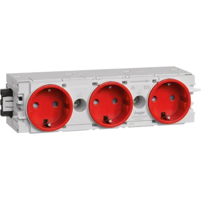 Zdjęcie produktu dla Hager GS30003020, Czerwony, IP20, 250 V, 10 szt.