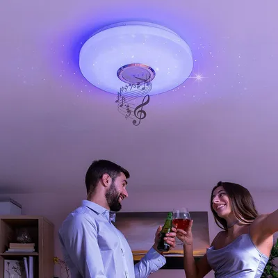Obrázek produktu pro Stropní svítidlo LED s reproduktorem Lumavox InnovaGoods