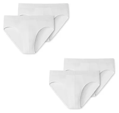 Produktbild von SCHIESSER Jungen 4er Pack Slips - weiß - Größe 176