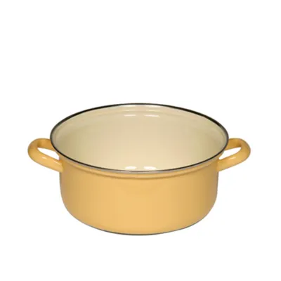 Produktbild von Riess Kasserolle mit Chromrand 20 cm 2,00 l 0280-006 goldgelb