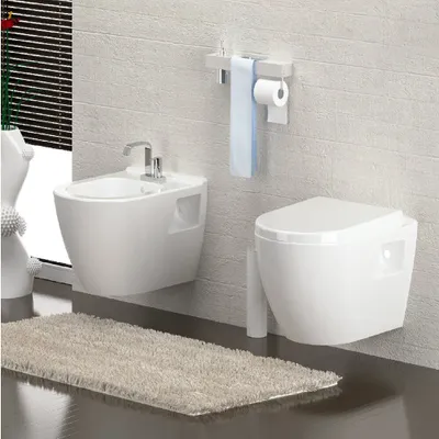 Produktbild von Hänge Dusch WC Taharet Bidet Funktion Toilette Aloni WC mit Deckel