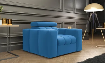 Obrázek produktu pro FurMeb24 moderní křeslo KENNO 100 x 90 cm MODRÁ