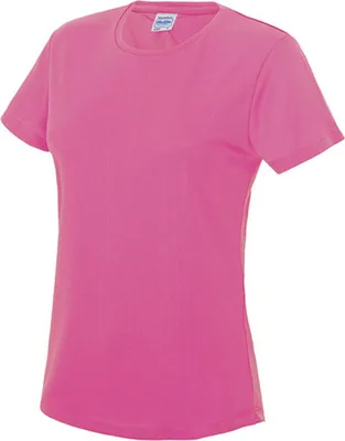 Produktbild von Just Cool JC005 | Girlie Cool Sport T-Shirt + WRAP  - Farbe: Electric Pink - Größe: L