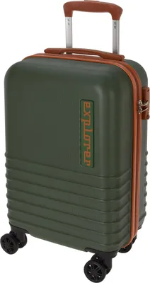 Image de Valise de voyage Explorer 22" - Vert/Cognac, taille moyenne, fermeture TSA