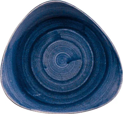 Produktbild von CHURCHILL Stonecast Cobalt Blue Teller flach, triangle, ø: 229 mm