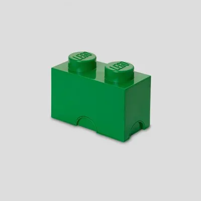 Image de Boîte de rangement LEGO® 2 - vert foncé
