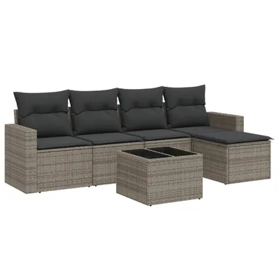 Obrázok produktu pre VidaXL 3251237, Tmavo šedá, Ratan, Temperované sklo, 110 kg, dospelí a deti, 550 mm, 550 mm