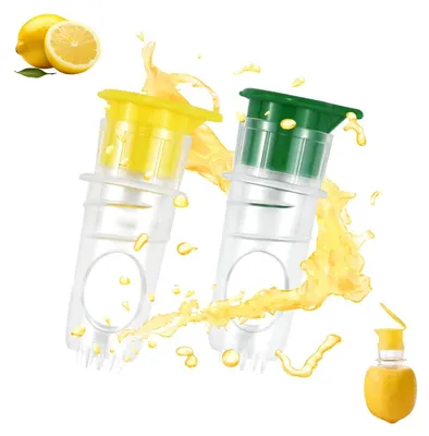 Hand-Zitruspresse, 2er-Set, manuell, für Zitronen & Orangen