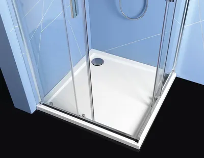 Produktbild von Polysan EASY Duschabtrennung Quadrat 800x800mm, Klarglas