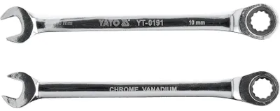 Obrázok produktu pre Yato YT-0191, 10 mm, Chróm, Chrómovo-vanádová oceľ, 5°, 160 mm, 22,2 mm
