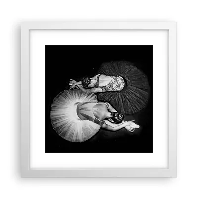 Produktbild von Gerahmtes Poster - Weißer Rahmen - Ballerinas Ballett Tanz - 30x30 cm - Wand Bild - Wanddeko - Wandbilder - Kunstposter - Wandposter - Bilderrahmen - Bilder - Kunstdruck - P2WAC30x30-5050