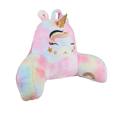 Produktbild von Bettsitzkissen mit Armlehnen 66x37x48 cm Einhorn, Lese- & Rückenkissen, ideale Rückenstütze für mehr Halt und Komfort für Rücken & Nacken, formstabil
