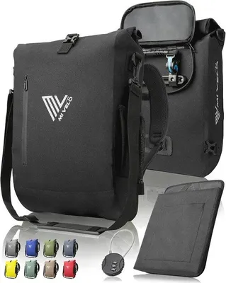 Produktbild von Famanu 3-in-1 Fahrradtasche - Wasserfester Rucksack und Umhängetasche mit Laptopfach