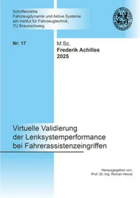 Produktbild von Virtuelle Validierung der Lenksystemperformance bei Fahrerassistenzeingriffen