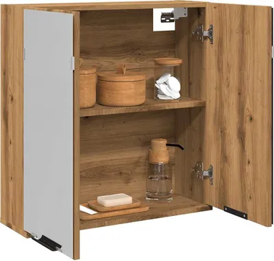 Produktbild von Bad-Spiegelschrank Artisan-Eiche 64x20x66,5 cm Holzwerkstoff - Badezimmer CC31743