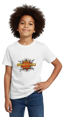 Produktbild von Spreadshirt Bäähm Grundschule Geschafft Schulabschluss Comic Kinder T-Shirt, 98/104 (3-4 Jahre), Weiß