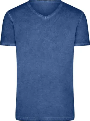 Produktbild von Trendiges T-Shirt mit V-Ausschnitt denim, Gr. M
