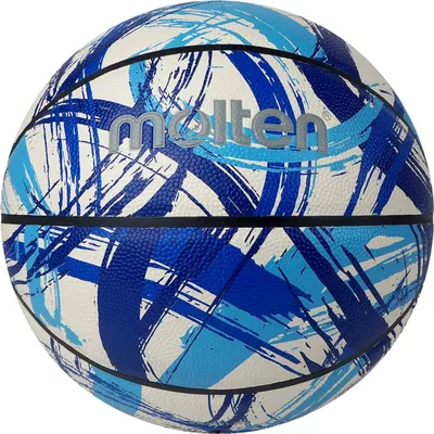 Image de molten B7F3501 - Cuir synthétique Graffiti Outdoor Basketball - Taille 7, Couleur:Bleu