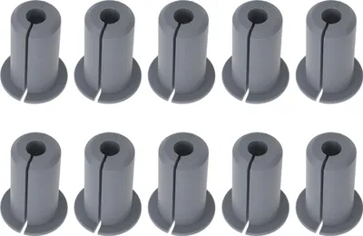 Image de Kit de 10 guides-câbles pour Starlink, passe-câbles en silicone, passe-murs pour câbles Starlink, diamètre 0,75 pouce, gris