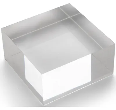 Immagine prodotto di deflecto AB350 deflecto Acryl-Block, trasparente, 100 x 100 x 50 mm