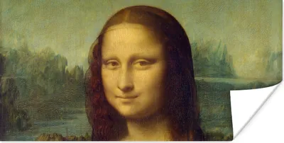 Produktbild von MuchoWow® Poster Mona Lisa - Leonardo da Vinci 40x20 cm - Poster für die Wand - Poster Schlafzimmer