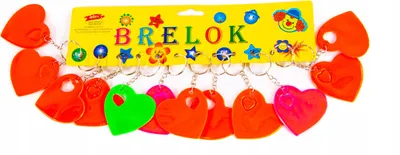 Zdjęcie produktu dla Brelok Serce Walentynki Prezent Zestaw 12Szt