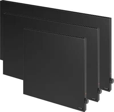 Produktbild von VASNER Konvi Schwarz, Hybrid Elektroheizung mit Thermostat 1200 Watt