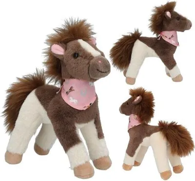 Zdjęcie produktu dla Miss Melody przytulanka konik brązowo-biały 18 cm