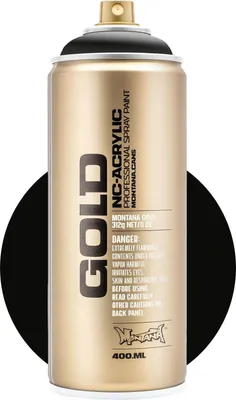 Zdjęcie produktu dla Montana Cans Gold Farba w sprayu SH9000 Black 400 ml 1 szt.