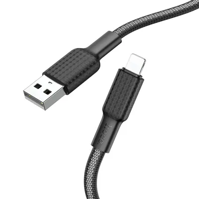 Immagine prodotto di Cavo da USB A a Lightning Hoco 2,4A 1 m X69 nero bianco