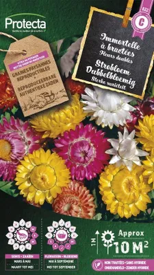 Productafbeelding van Protecta Bloemen zaden: Strobloem Dubbelbloemig