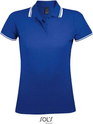 Produktbild von SOLs 00578 | Damen Polo Shirt Pasadena - Farbe: Royal Blue/White - Größe: S