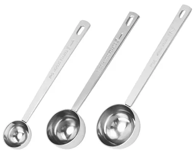Messlöffel-Set 3-tlg. Edelstahl 5/15/30 ml