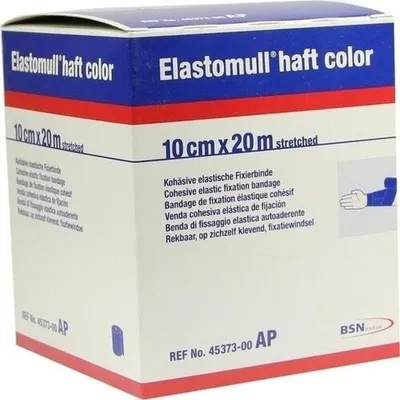 Produktbild von ELASTOMULL haft color 10 cmx20 m Fixierb.blau