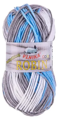100g Farbverlaufsgarn Robin Color Antipilling Winterwolle Häkelgarn mehrfarbig