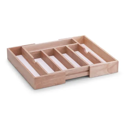 Produktbild von Zeller Besteckkasten, ausziehbar, Gummibaum/Melamin 31,5-50x38x6