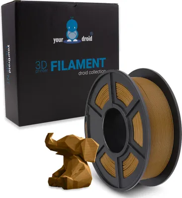 Produktbild von yourDroid PLA Filament Braun 1.75mm 1kg