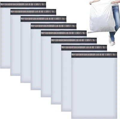 Productafbeelding van Verzendzakken 45 x 60 cm, 20 stuks, wit, ondoorzichtig, waterdicht, voor kleding