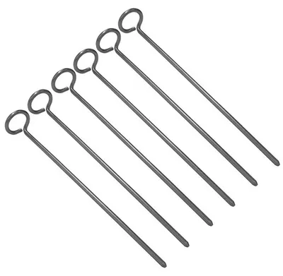 Productafbeelding van Stalen ringkop tentpennen, 6 stuks, haringen