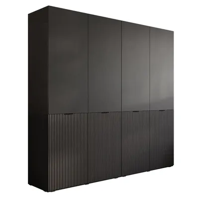 Productafbeelding van Kippschrank SANDBOX MODERN 200, met LED-verlichting, zwartgrijs / zwartgrijs
