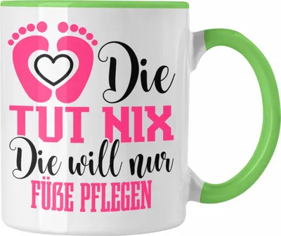 Produktbild von Trendation - Lustige Tasse für Fußpflegerinnen Geschenk für Fußpflege (Grün)
