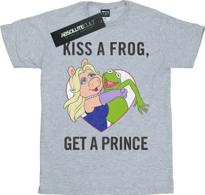 Produktbild von Disney - "The Muppets Kiss A Frog" T-Shirt für Herren BI51486 (S) (Grau)