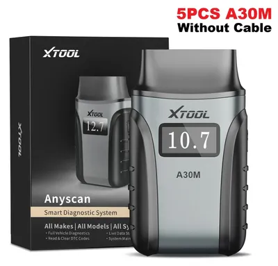 Produktbild von A30M - OBD2-Fahrzeugdiagnosegerät - Bluetooth - OBD-II - 26+ Rücksetzfunktionen - Aktive Tests - CAN FD - 5-teilig