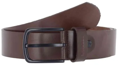 Produktbild von Reell Herren Ledergürtel All Black Buckle Belt , Größe:S/M, Farben:brown